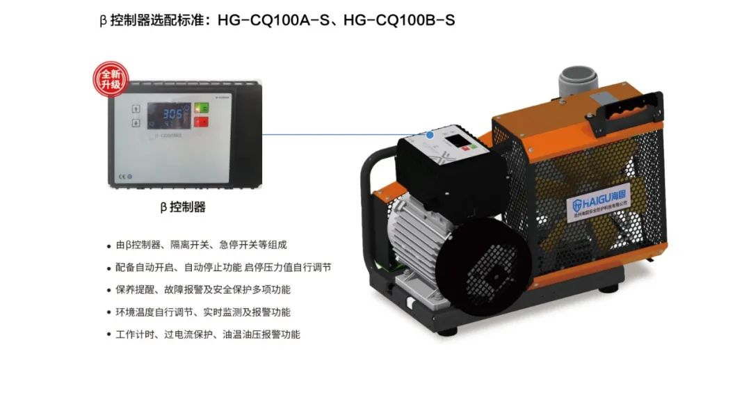 精益求精|海固高壓呼吸空氣壓縮機(jī)新款升級！
