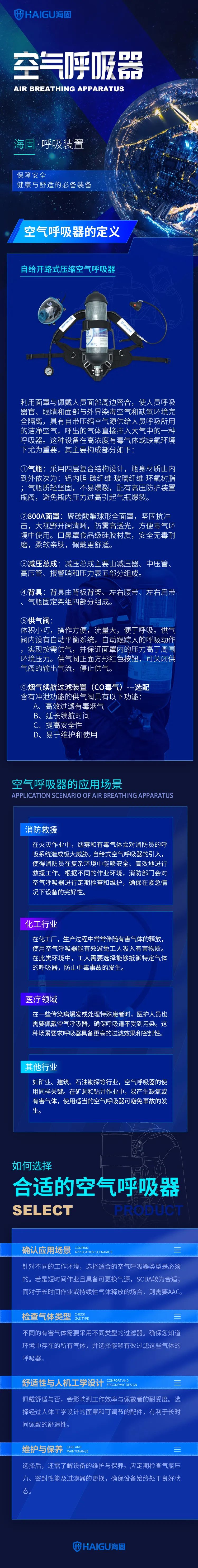 空氣呼吸器 l 保障安全，健康與舒適的必備裝備
